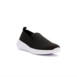 Athletic Works Women's Comfort Low Vamp Slip On SneakerBlack Slip-On Sneakers